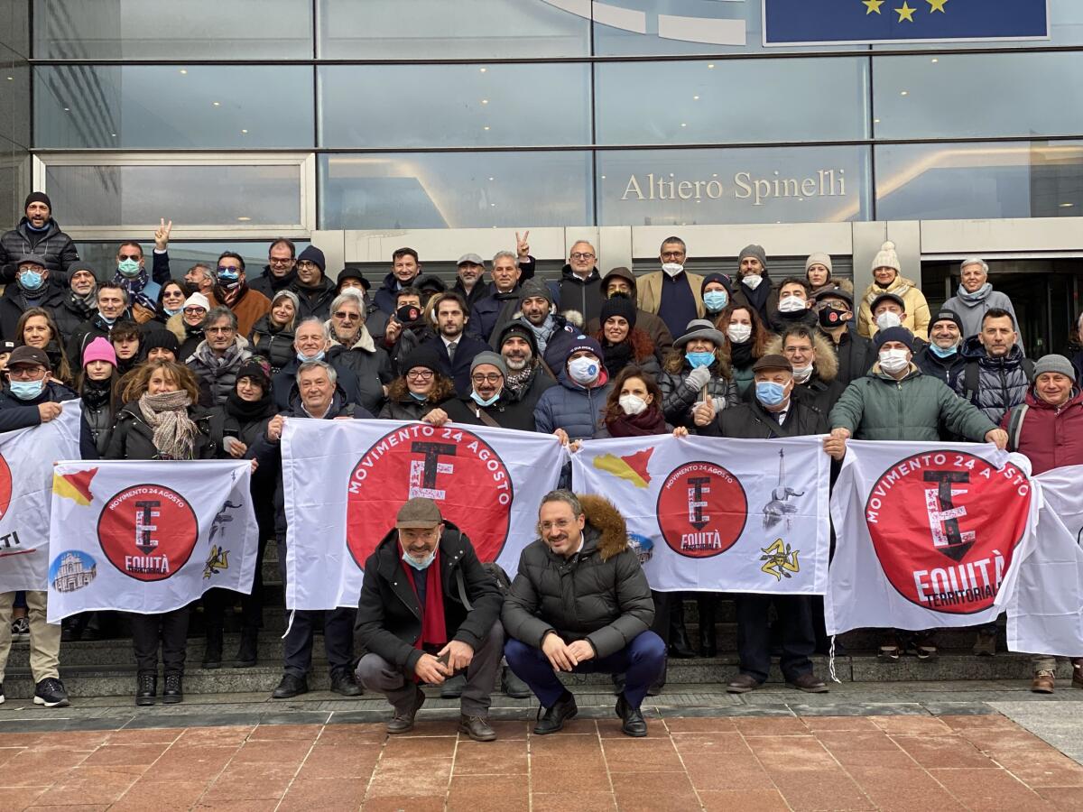 Il movimento 24 Agosto Equità Territoriale al Parlamento europeo - 