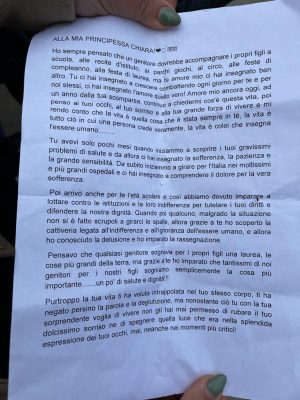 Al Moscati si ricorda Chiara Vittoria la più giovane vittima del covid in Irpinia