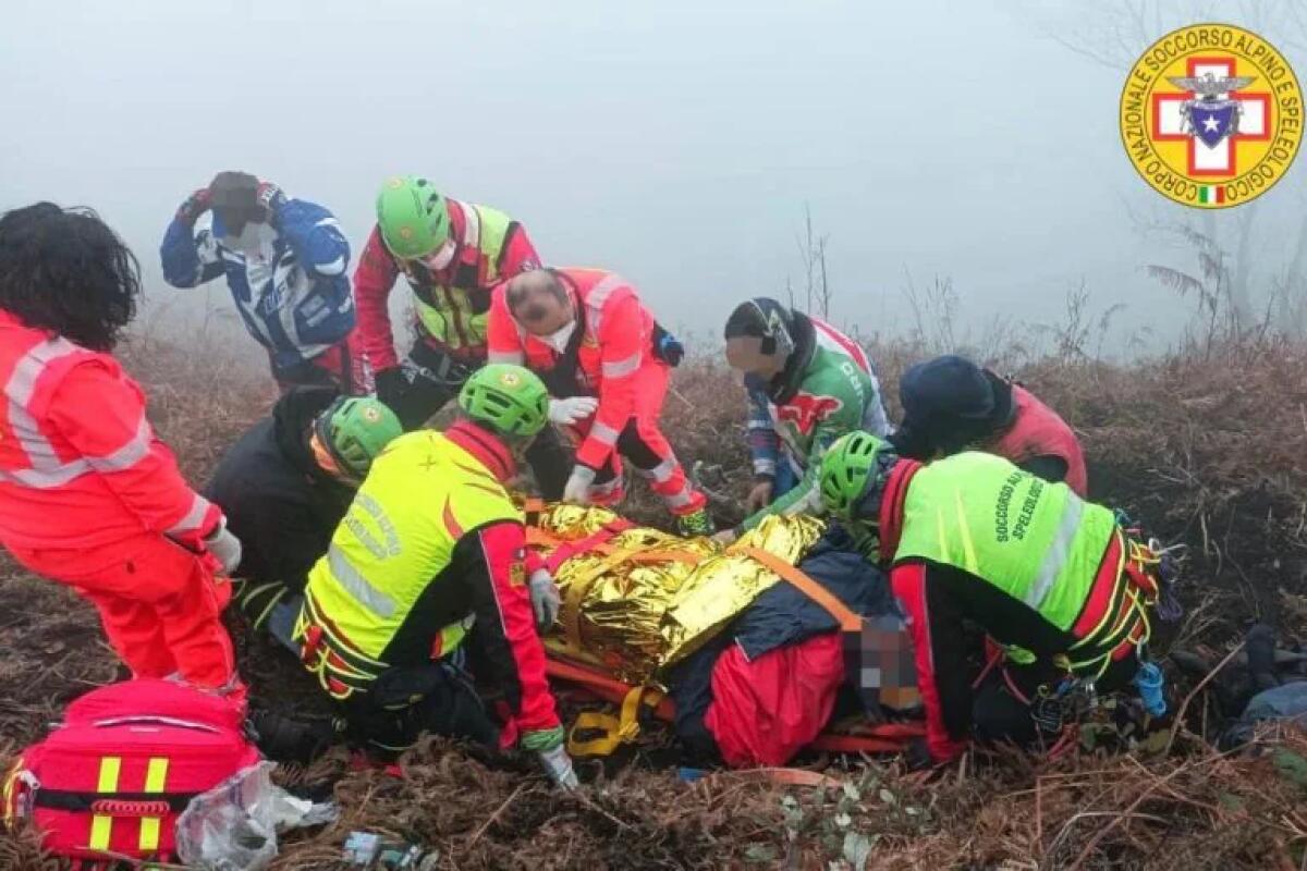 Non vede il dirupo a causa della fitta nebbia, ragazzo precipita con la moto su un tratto molto scosceso dei monti del Partenio - 