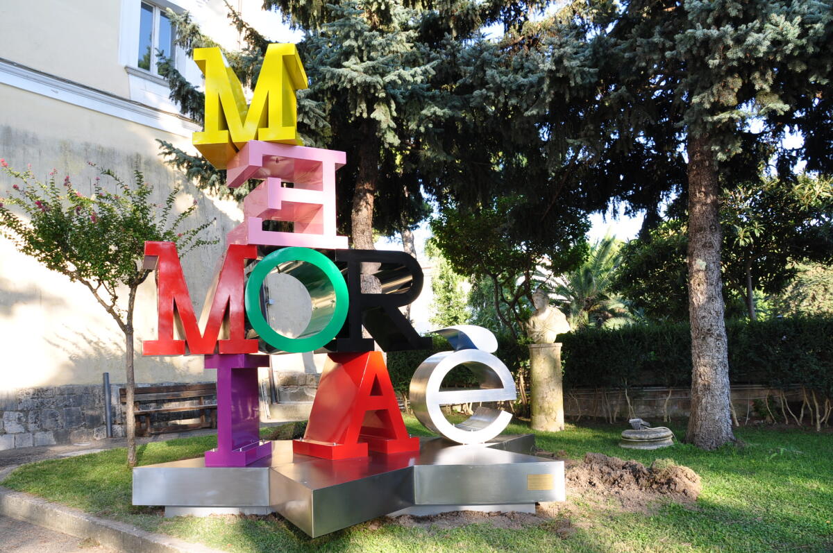 Nel Giardino della Rocca dei Rettori, l’installazione del Maestro Salvatore Paladino “Memoria è - 