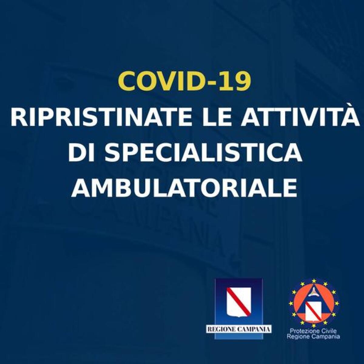 In Campania ripristinate le attività di specialistica ambulatoriale - 
