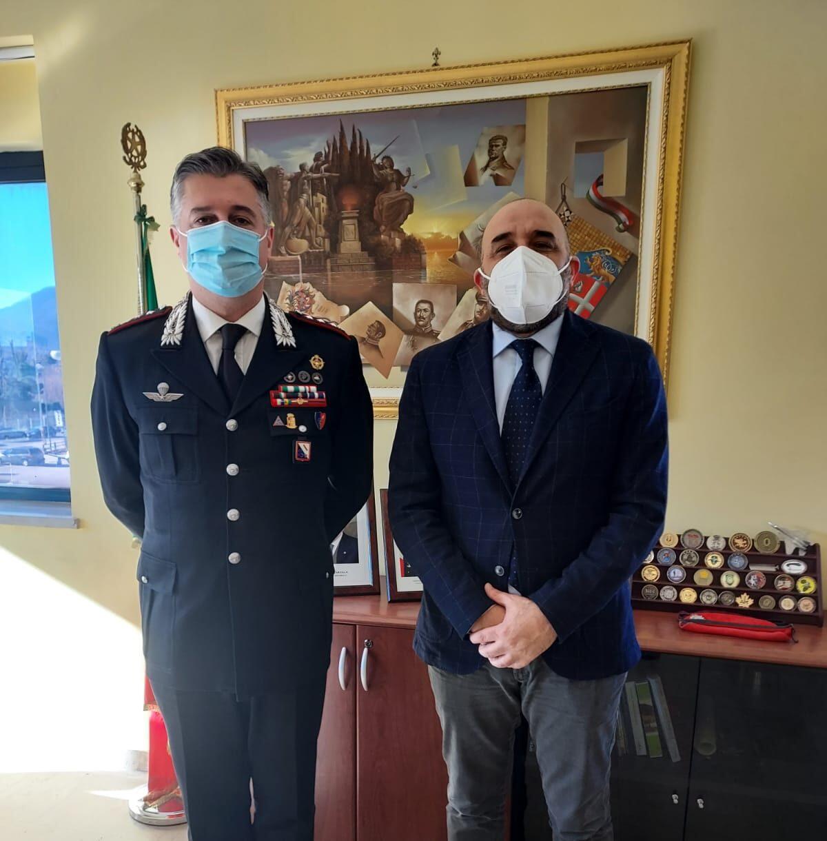 Il presidente Buonopane incontra il Comandante dei Carabinieri e il Questore di Avellino. - 