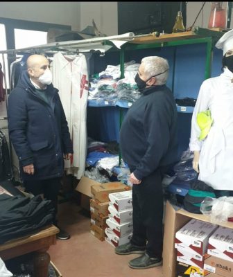 Cervinara. Il Presidente dell'Asi visita la Sartoria Cerulo
