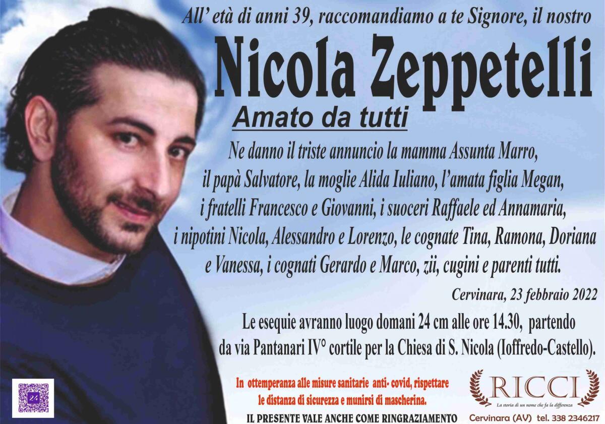 Domani a Cervinara i funerali di Nicola Zeppetelli - 
