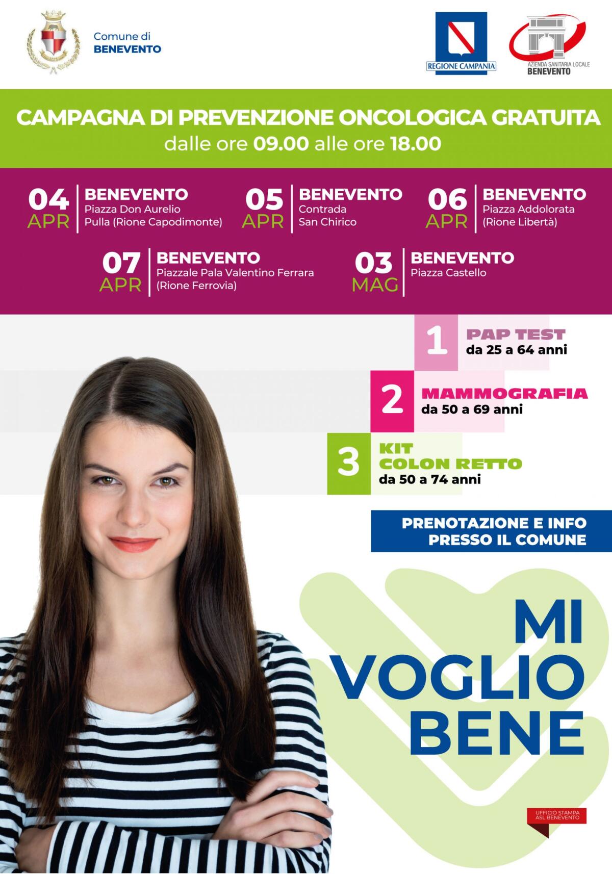 Prevenzione Oncologica: l’Asl Bn con i Comuni per effettuare esami di screening sul territorio - 