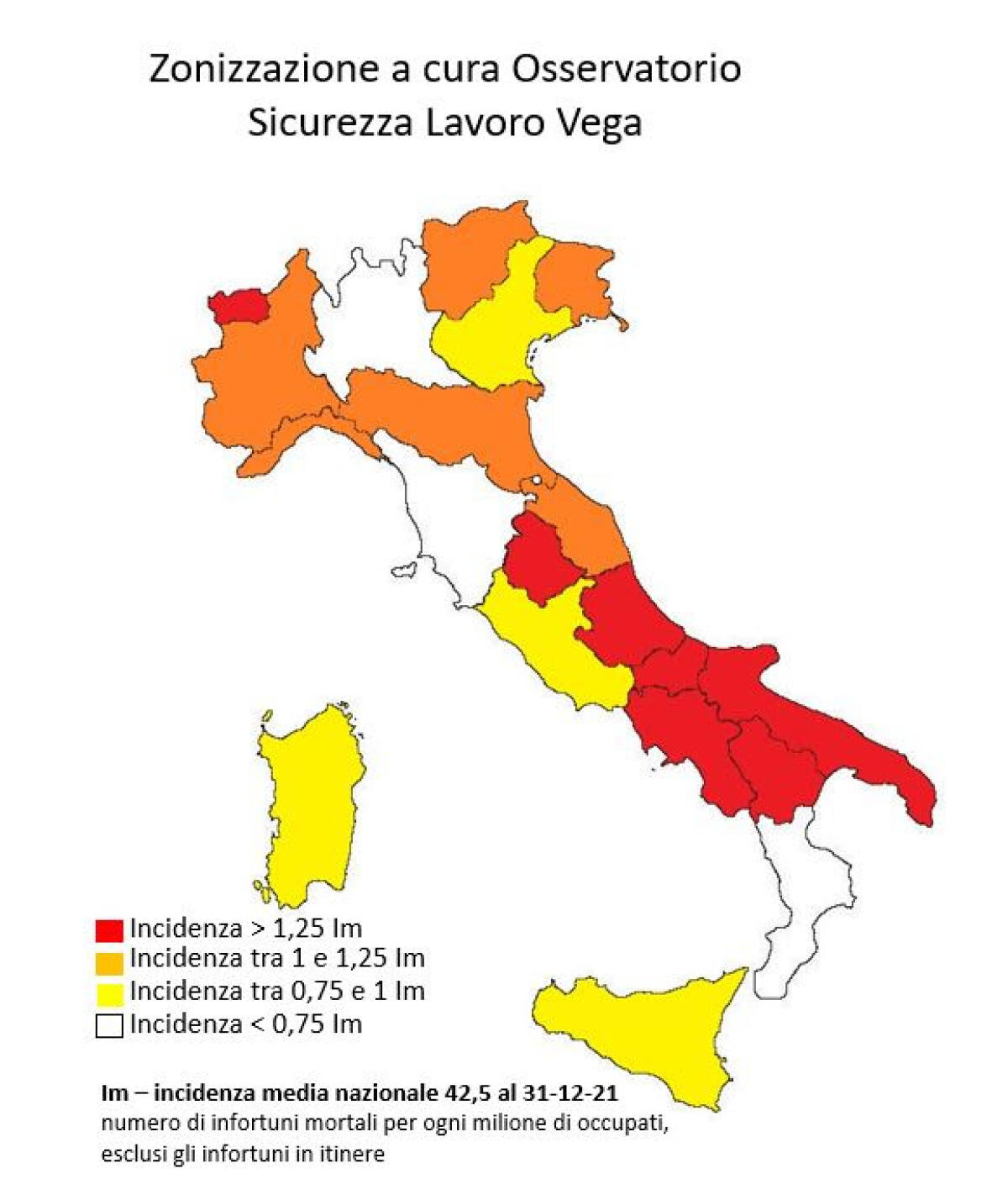 Sono 4.713 le vittime sul lavoro da gennaio 2018 a dicembre 2021 - 