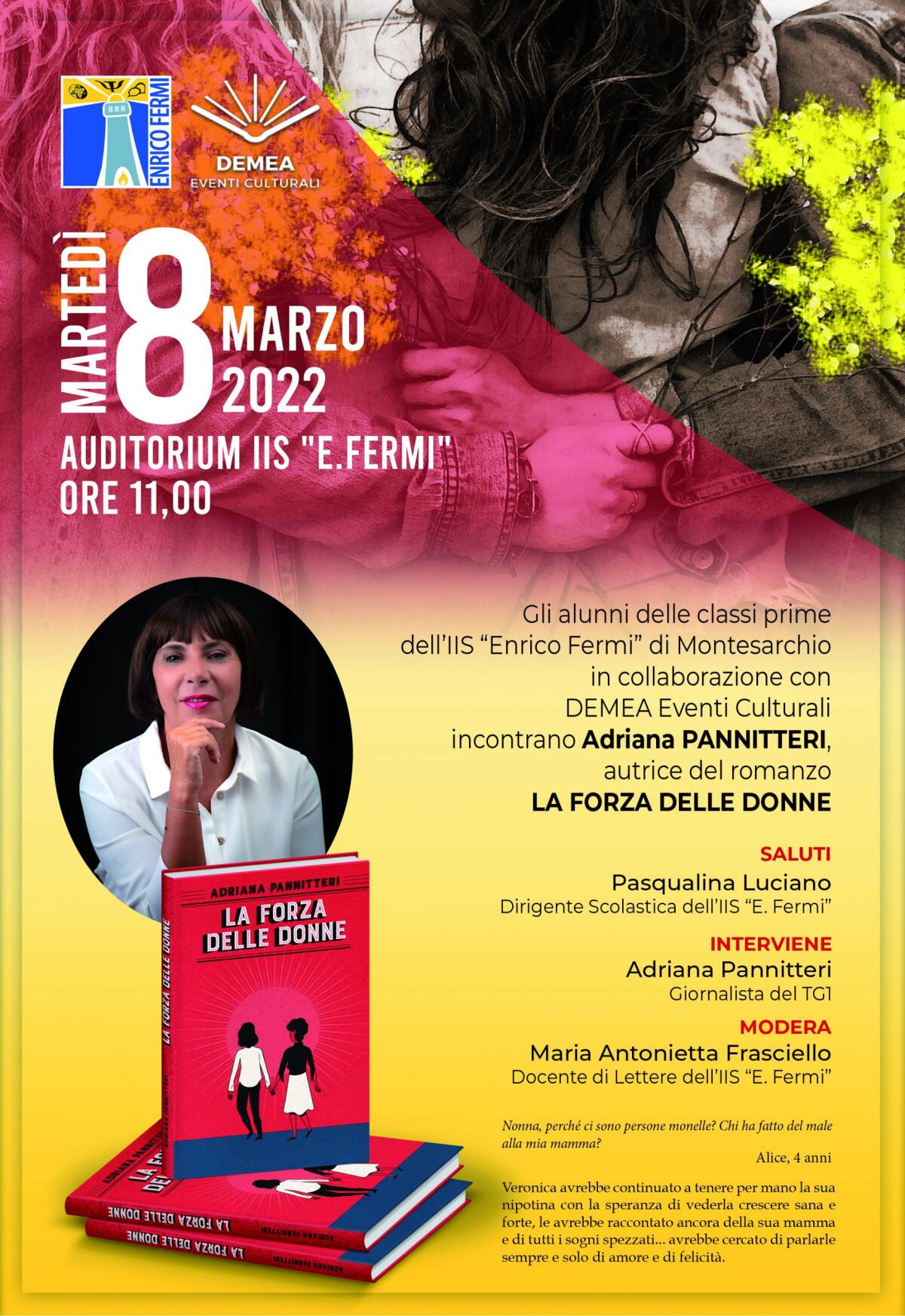 Montesarchio. Giornata Internazionale della Donna con Adriana Pannitteri - 