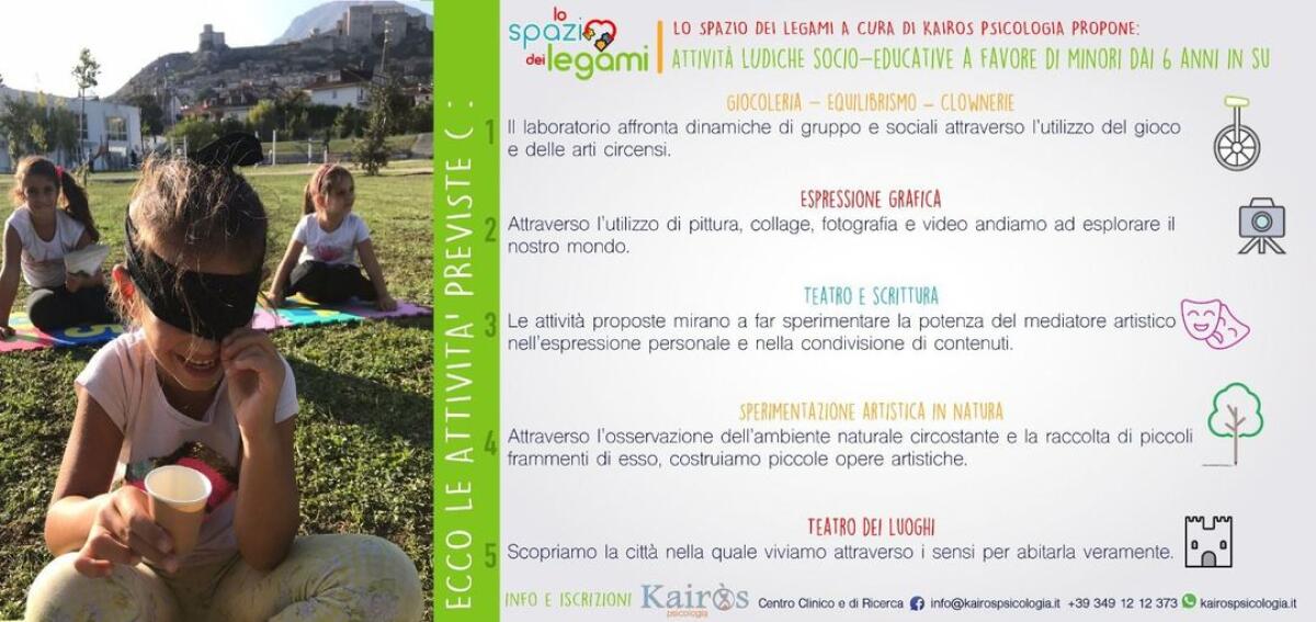 Montesarchio. Aperte iscrizioni attività ludiche socio-educative - 