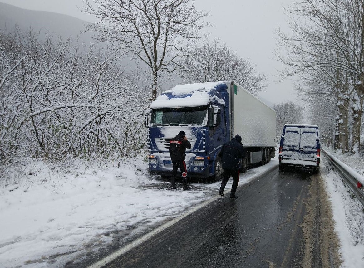 Emergenza Neve, interventi dei Carabinieri