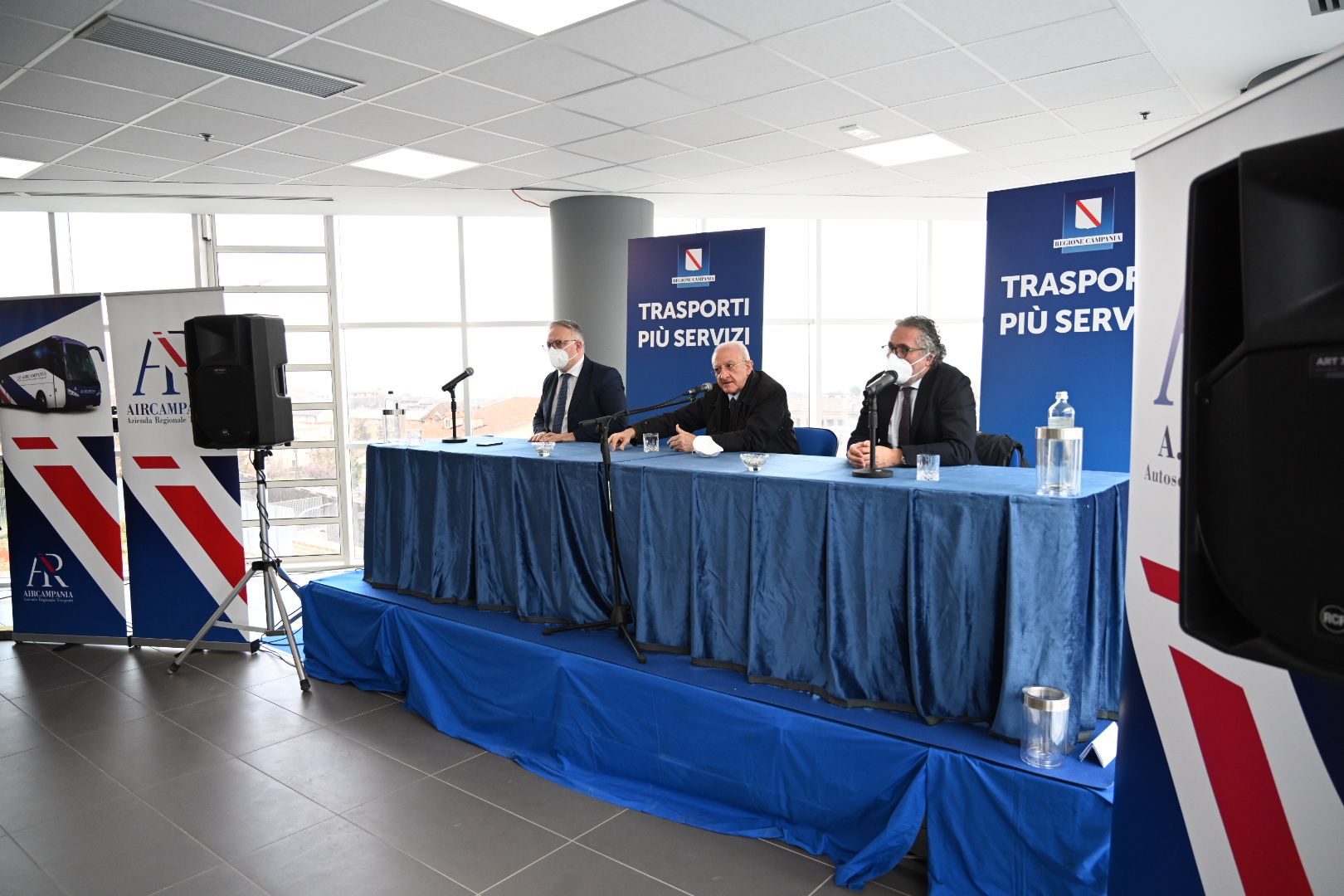 Air, De Luca inaugura l’Autostazione di Grottaminarda