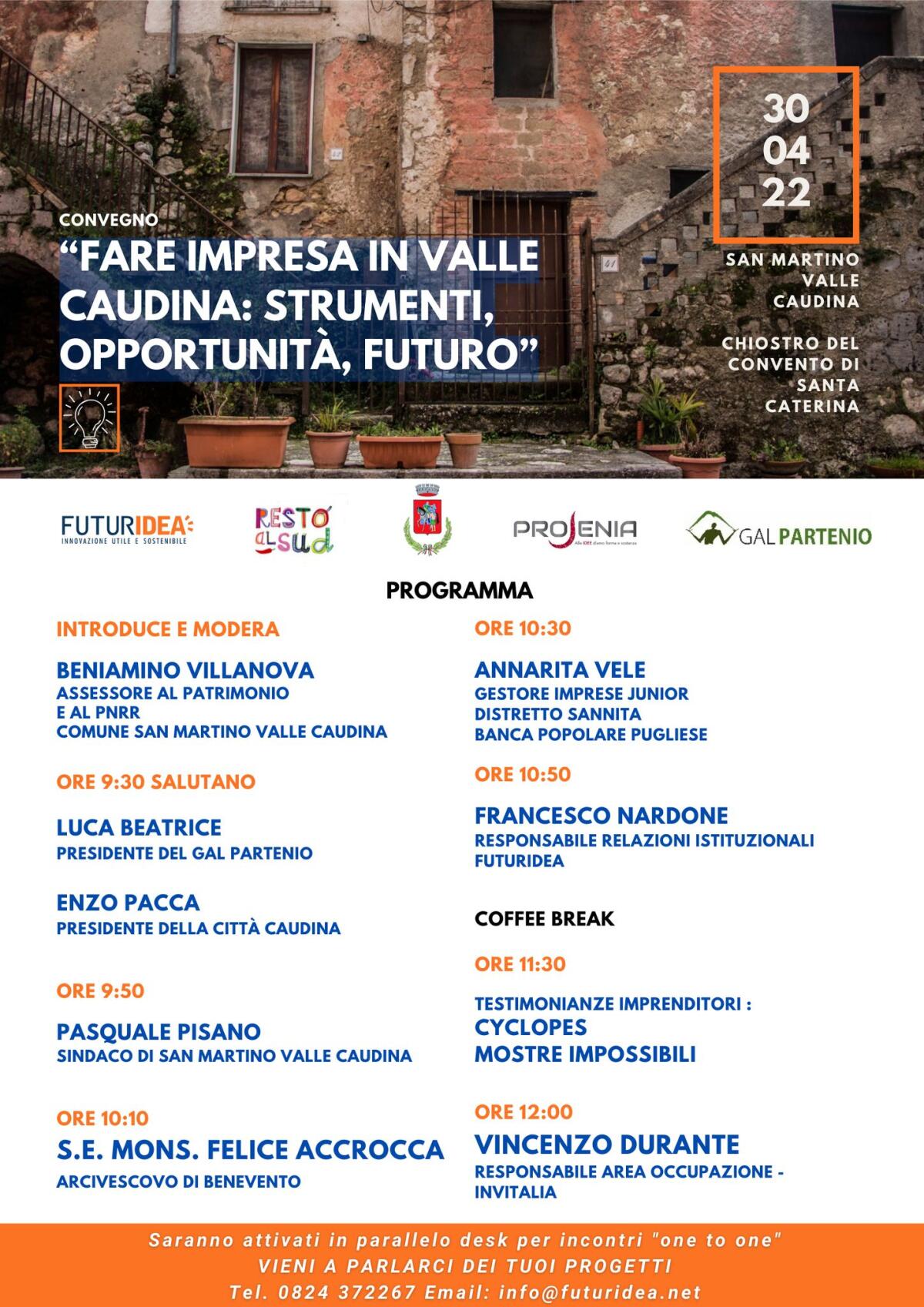 Futuridea e Invitalia a San Martino V.C. per “Fare Impresa” - 