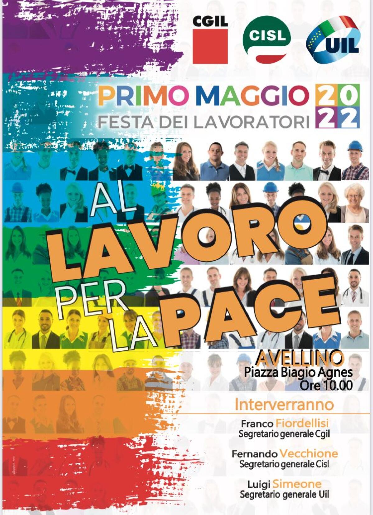 Primo Maggio: Cgil, Cisl e Uil irpine tornano in piazza - 