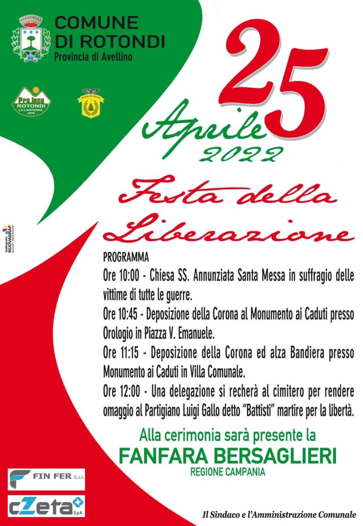 Rotondi. 25 Aprile con la Fanfara Bersaglieri regione Campania - 