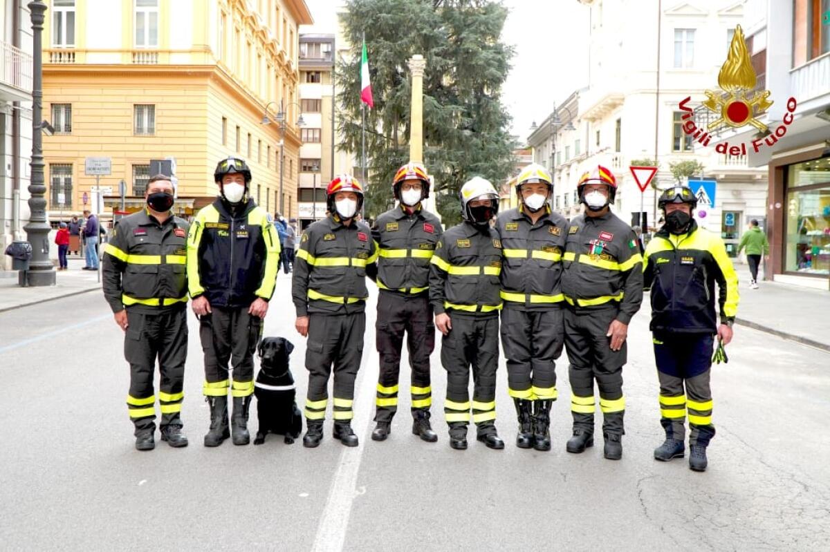 Avellino. Una delegazione dei Vigili del Fuoco alla celebrazione del 25 Aprile - 