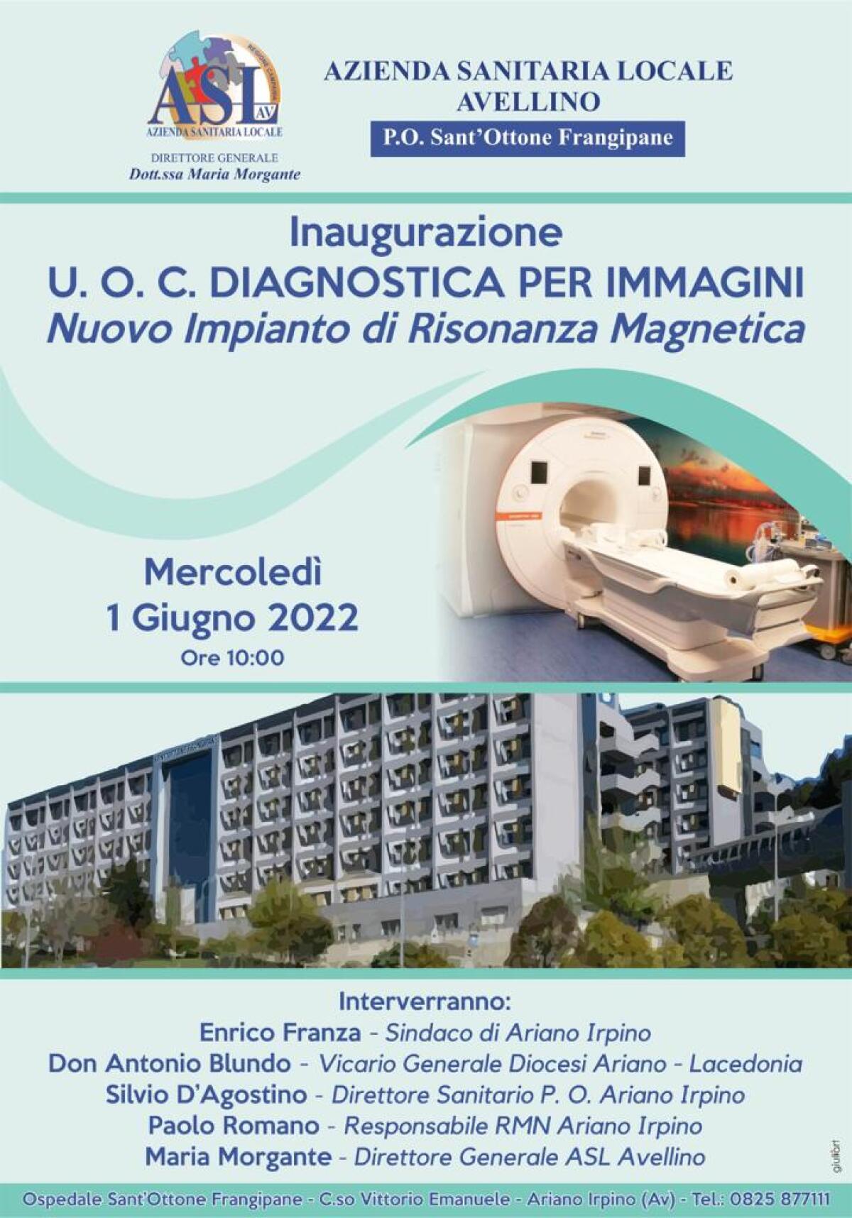 Al Frangipane un Nuovo Impianto di Risonanza Magnetica - 