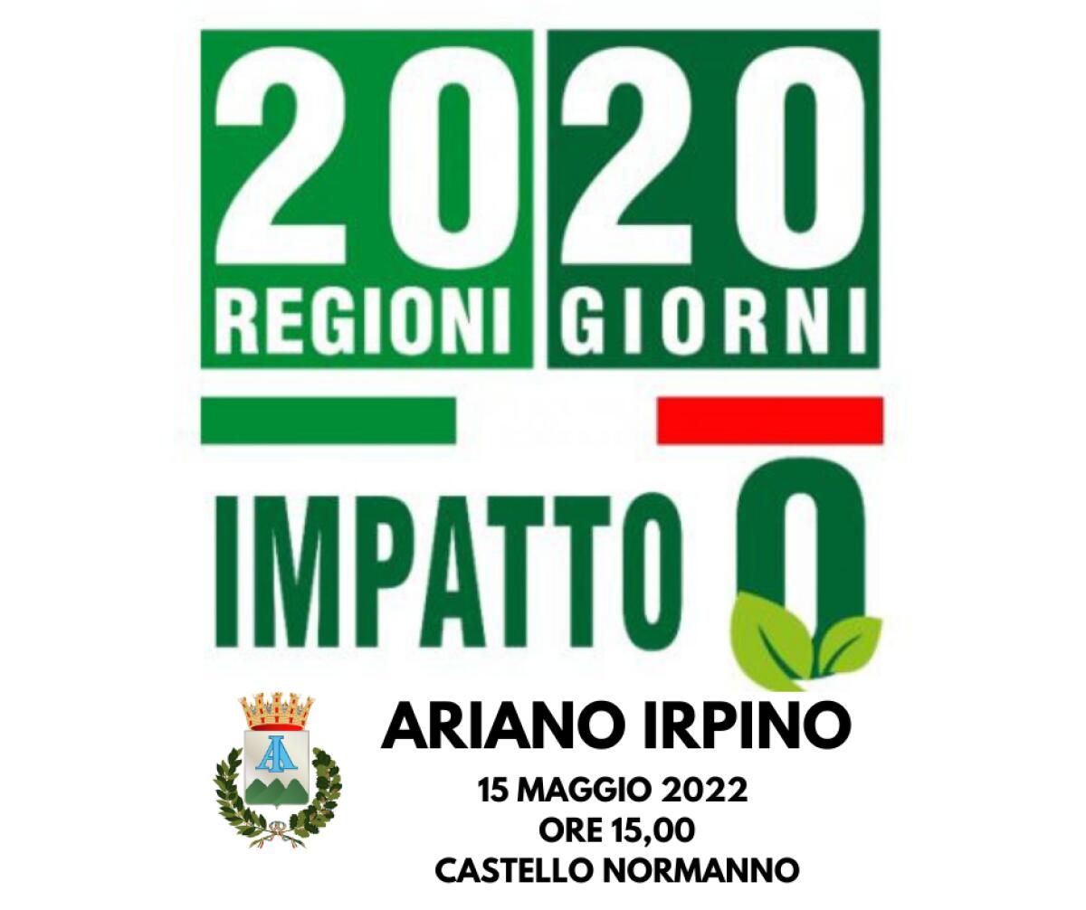 Ad Ariano Irpino farà tappa l’avventura “20 Regioni in 20 Giorni=Impatto 0” - 