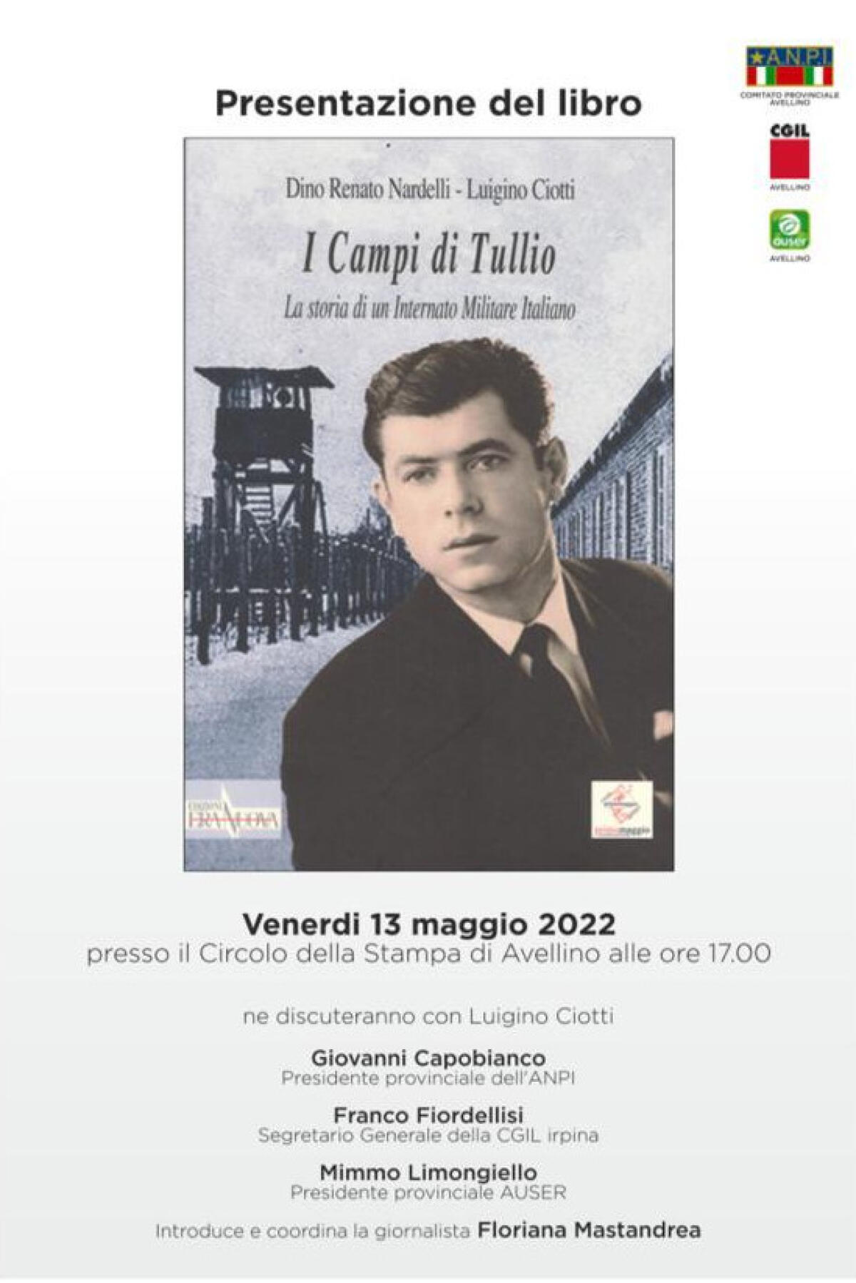 Al Circolo della stampa, la presentazione del libro di Luigino Ciotti e Dino Renato Nardelli - 