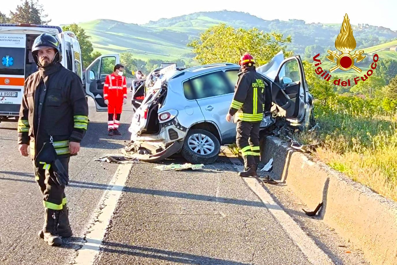 Mortale incidente stradale a Vallesaccarda