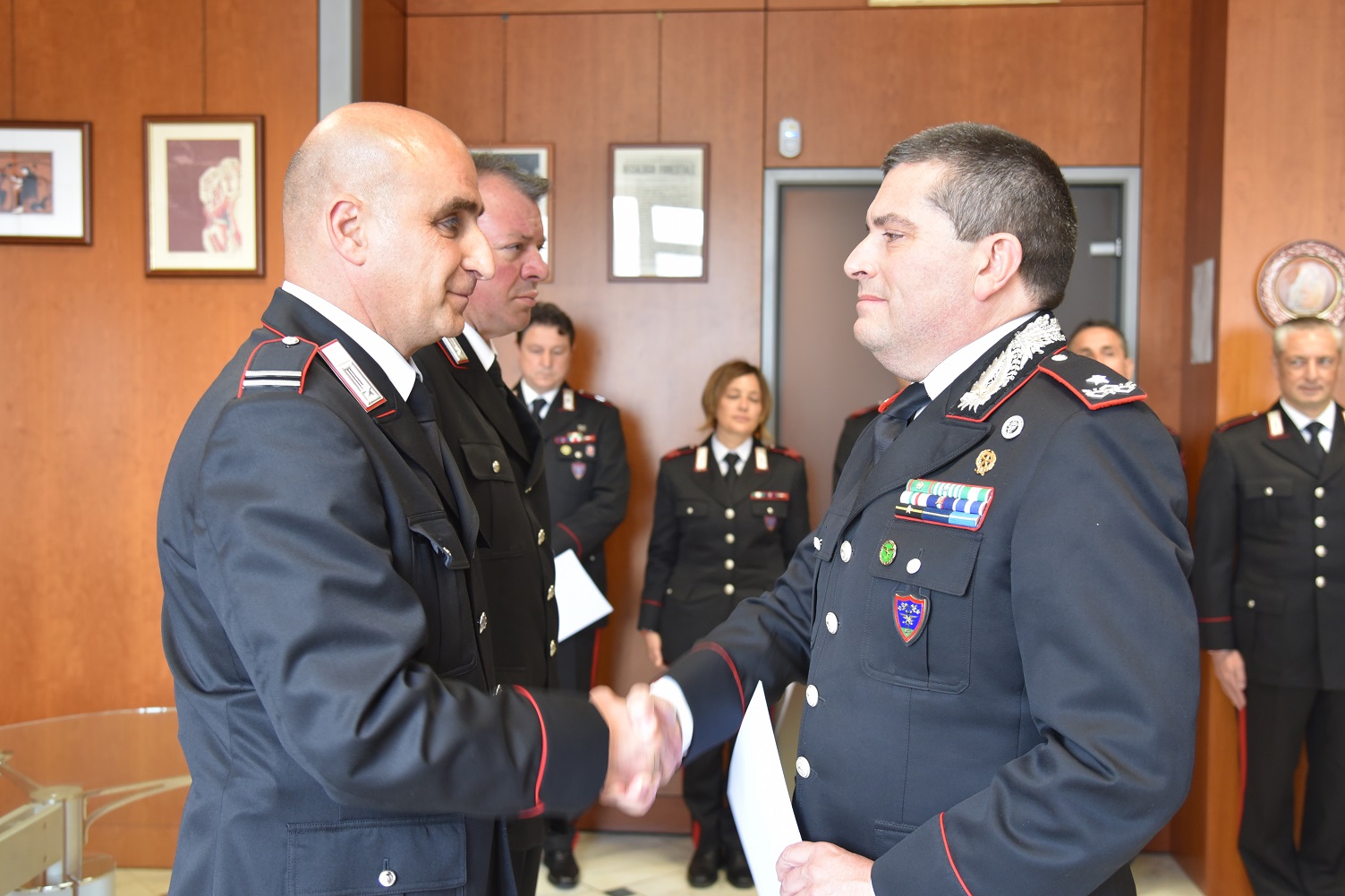 Riconoscimenti per merito ai Carabinieri Forestali in servizio nella regione Campania