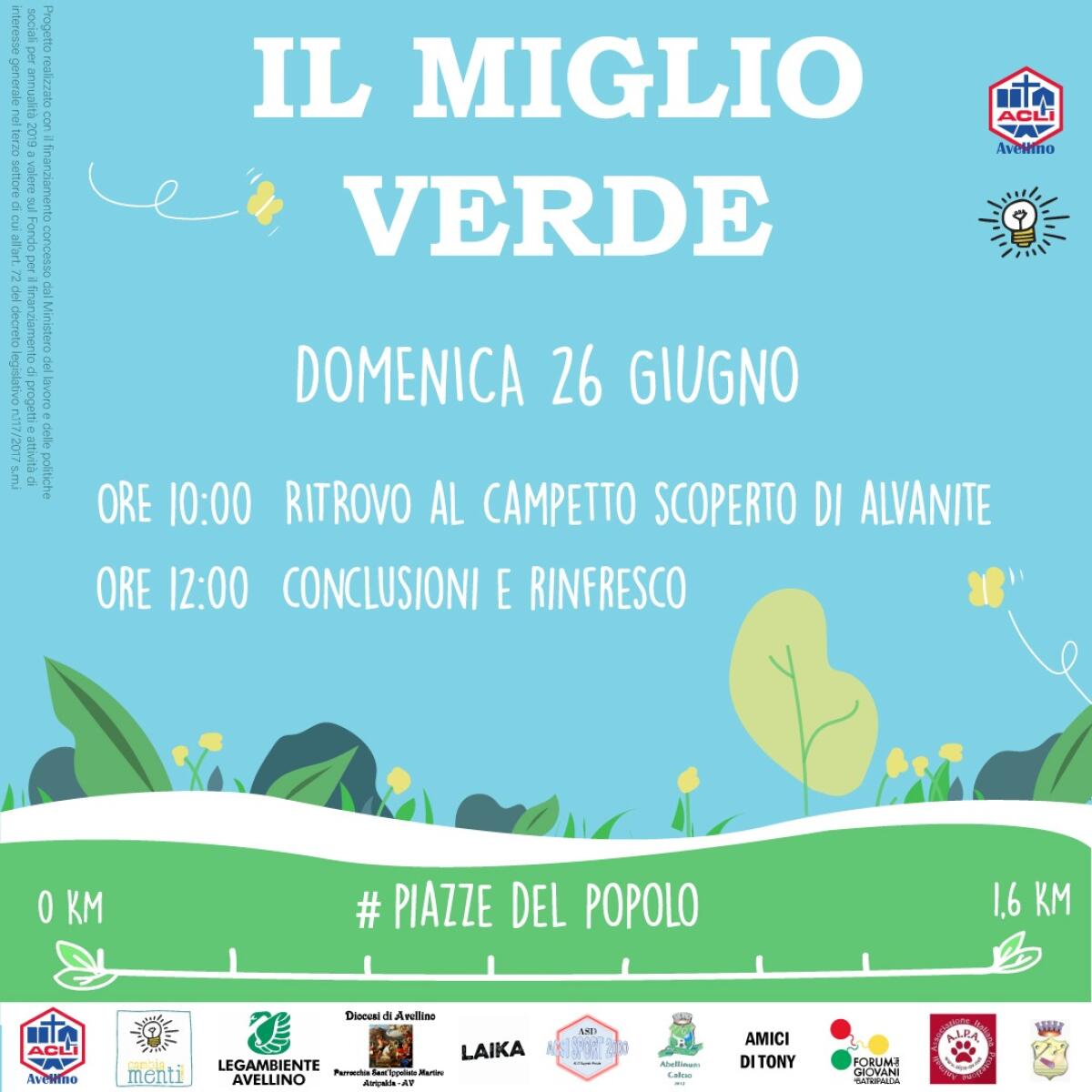 Atripalda. Domenica prima tappa de “Il miglio verde” - 