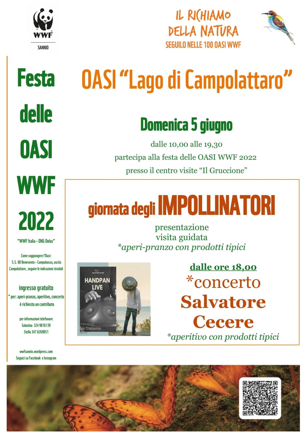 Domenica 5 giugno terzo appuntamento con Giornate delle Oasi WWF - 
