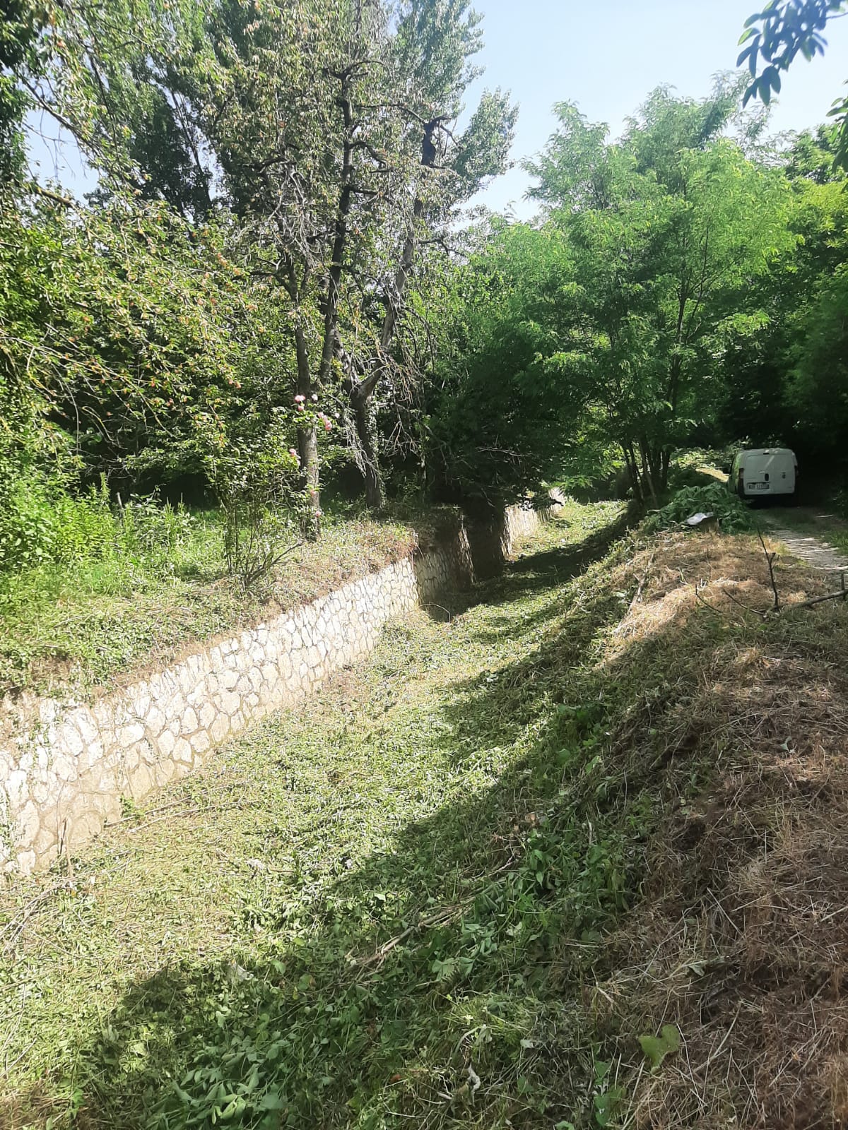 Cervinara. Lavori di pulizia e manutenzione del Vallone Pirozza.