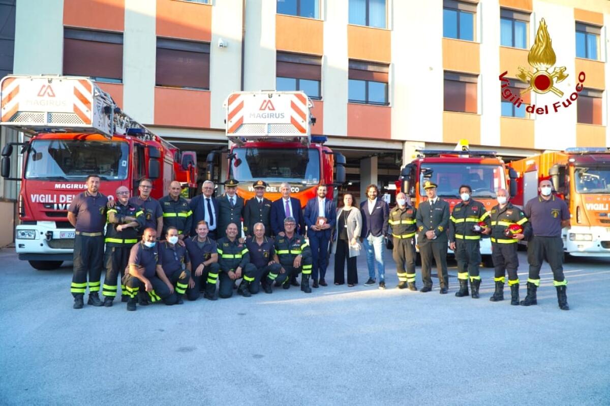 In visita al Comando dei vigili del Fuoco di Avellino, i vertici del Corpo Nazionale - 