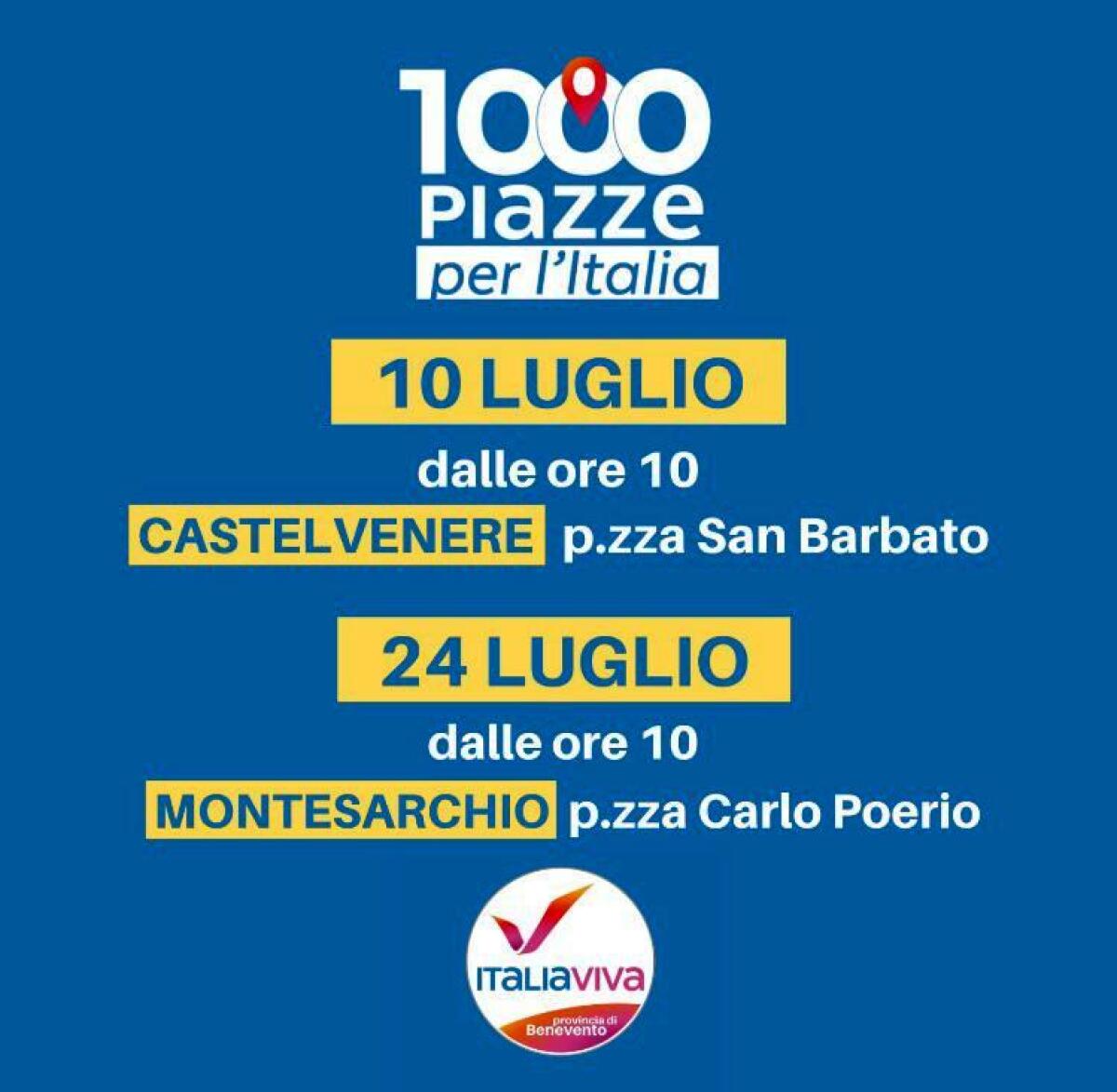 Italia Viva, al via 1000 piazze per l’Italia - 
