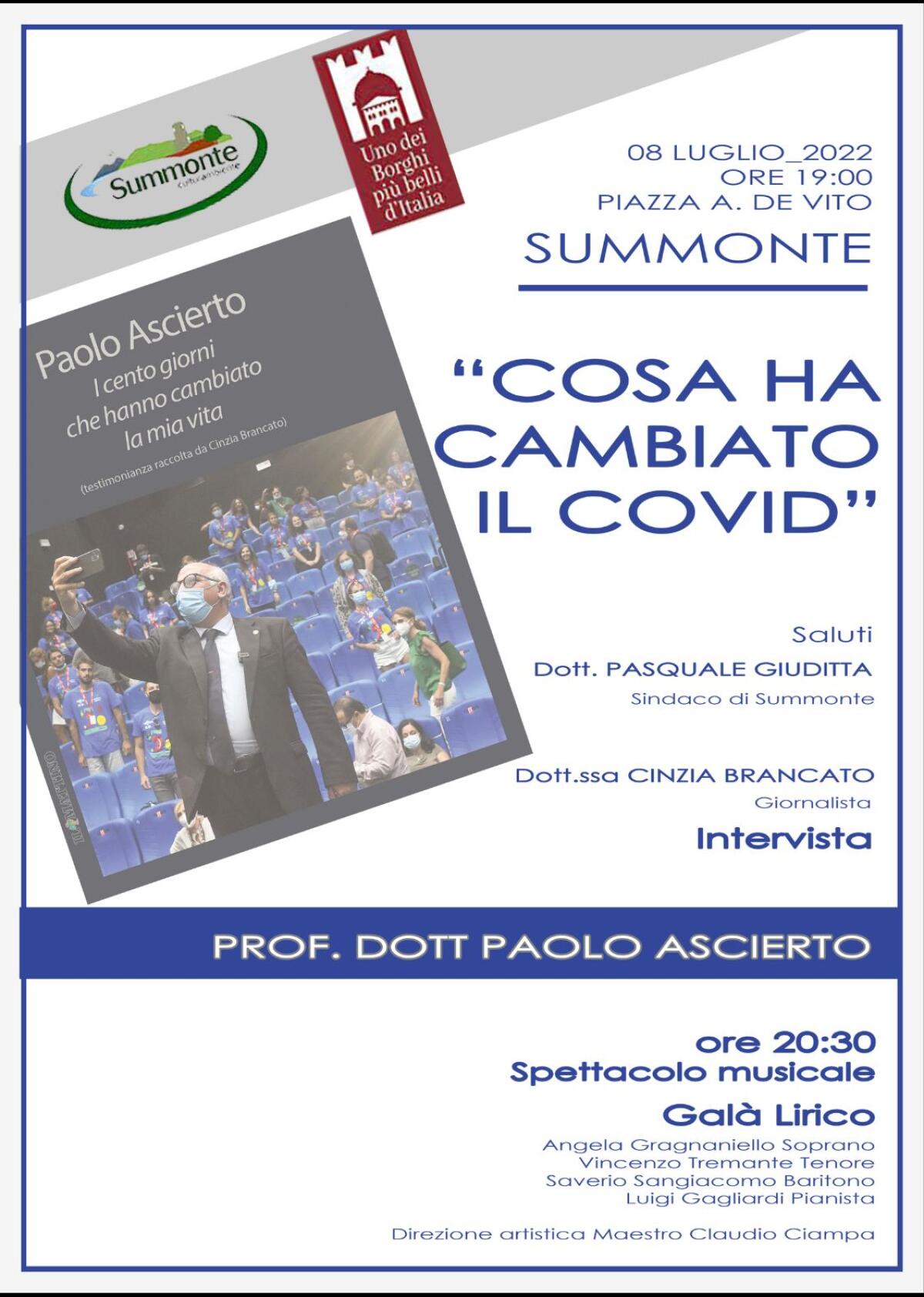 Covid e cure innovative per i tumori, Paolo Ascierto a Summonte. - 