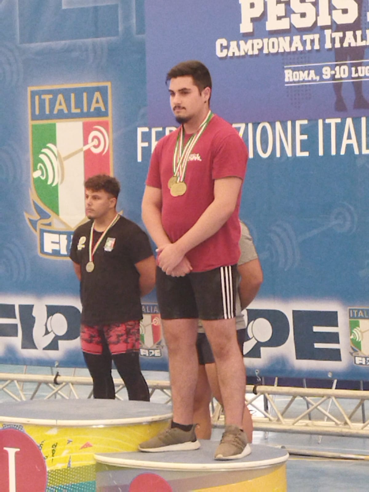 Matteo Dente e Giovanni Cioffi sul podio  alle Finali Juniores di pesistica olimpica