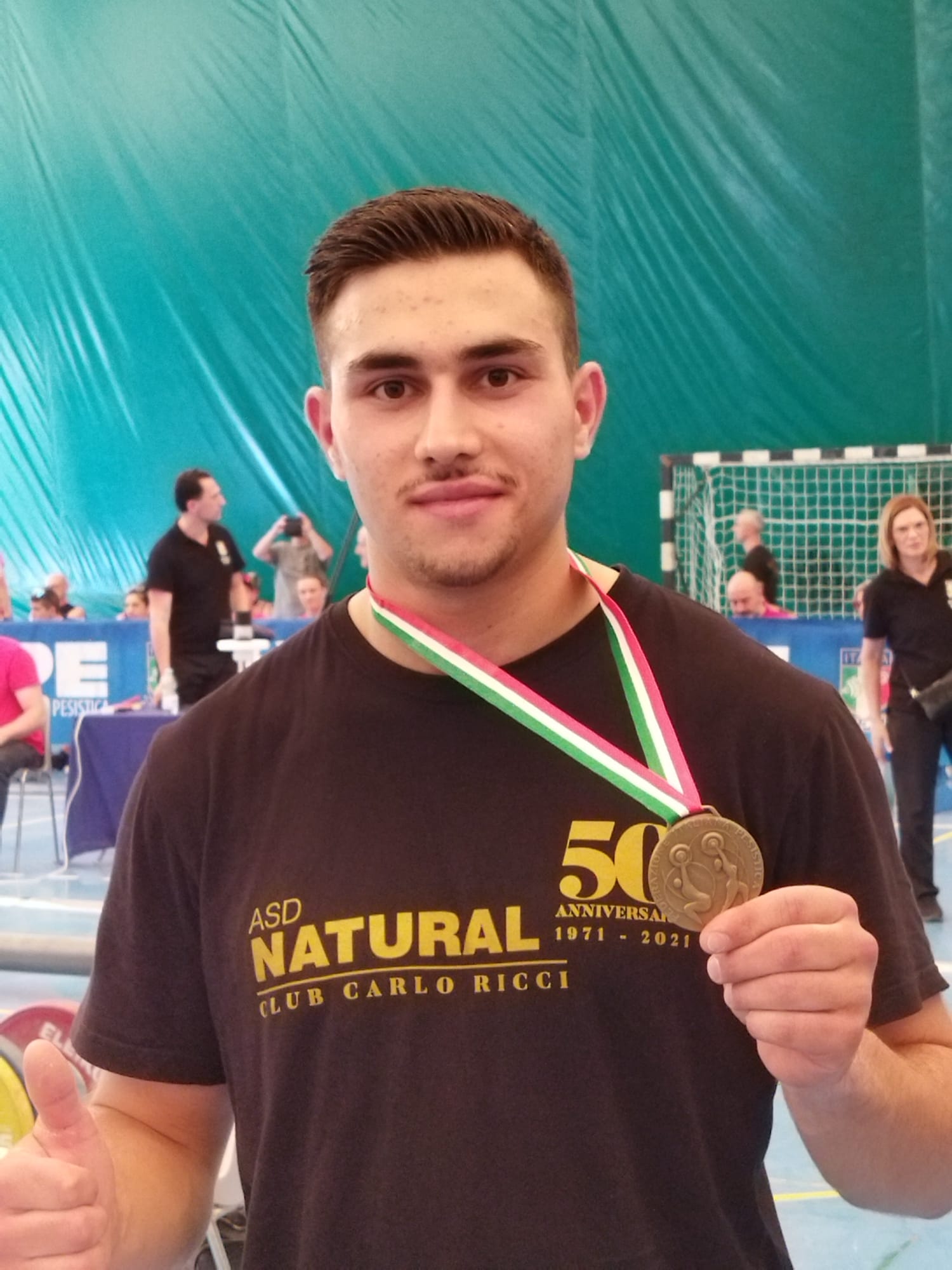 Matteo Dente e Giovanni Cioffi sul podio  alle Finali Juniores di pesistica olimpica