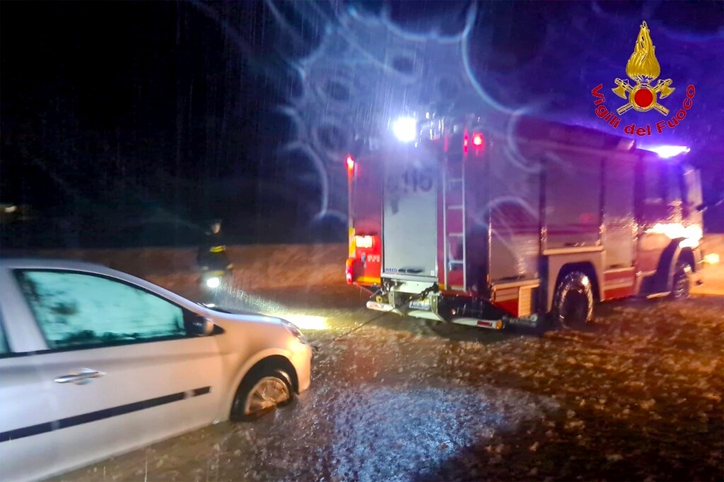 Nubifragio in Irpinia, decine di interventi dei Vigili del fuoco