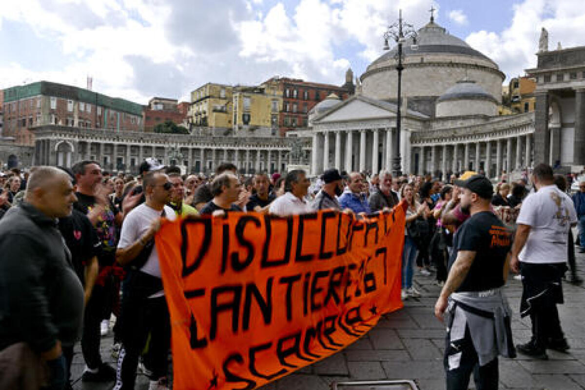 Protesta dei disoccupati contro il carovita - 