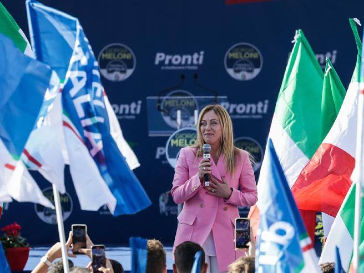 Meloni: «Dagli italiani indicazione chiara: governo di centrodestra a guida FdI» - 