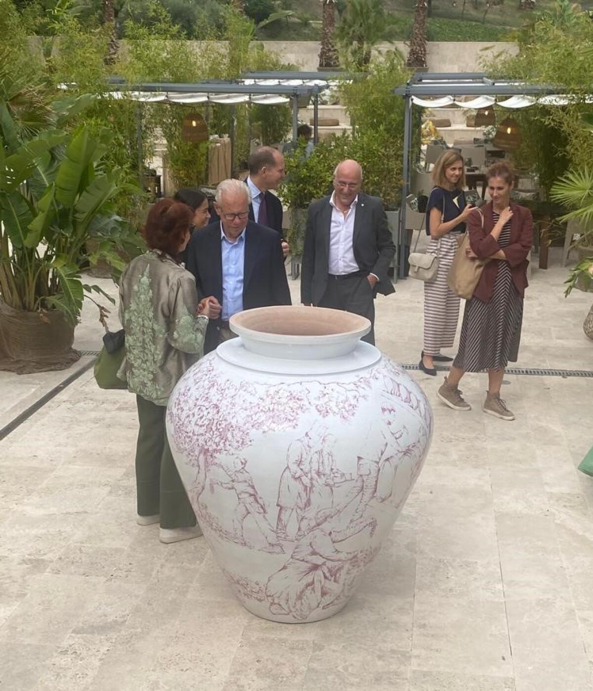 Presidente Confagricoltura Giansanti alla Cantina dei Feudi di San Gregorio - 