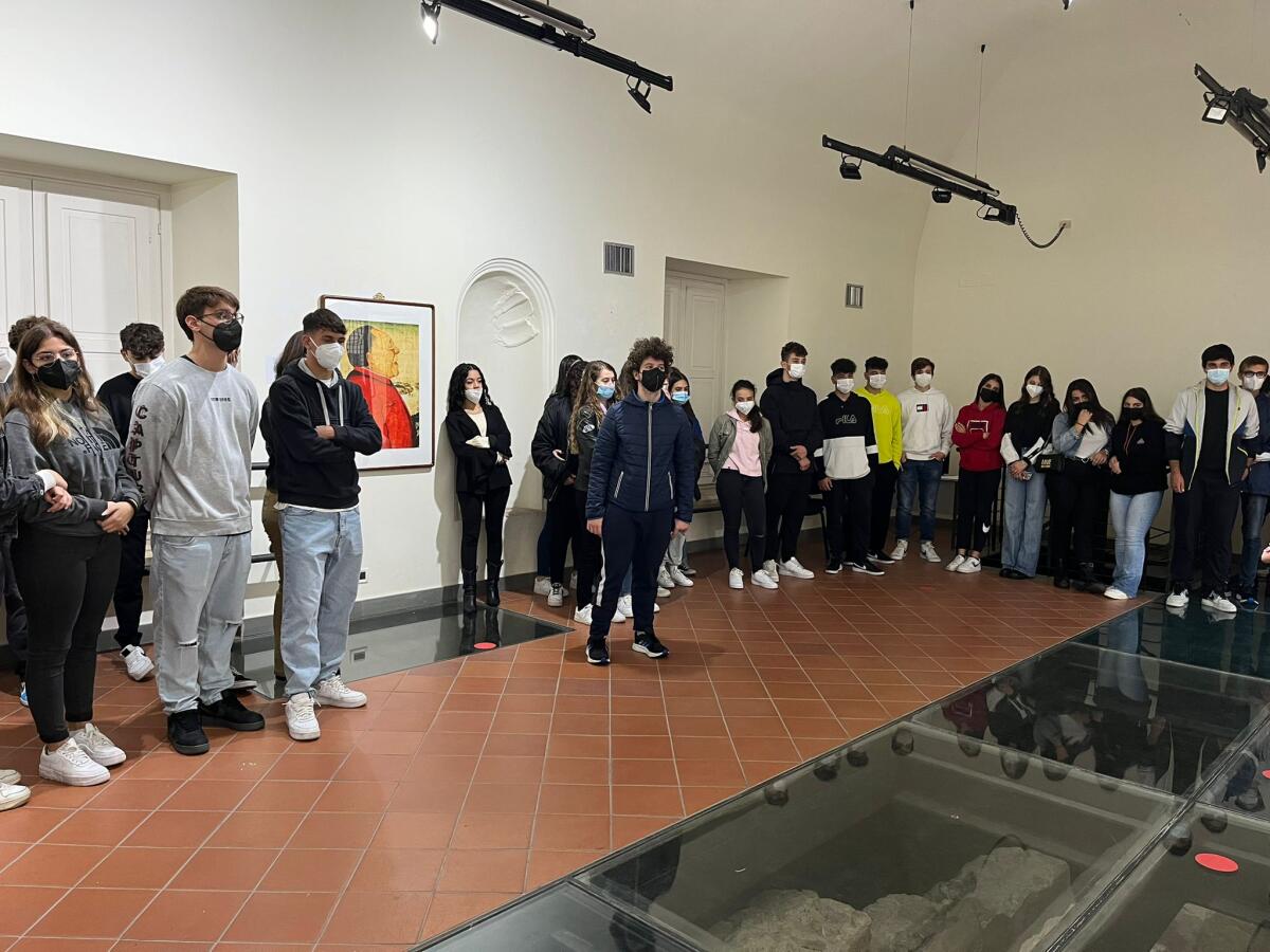 Visita di studio alla Rocca dei Rettori delle classi dell'Istituto Alberti di Benevento. - 