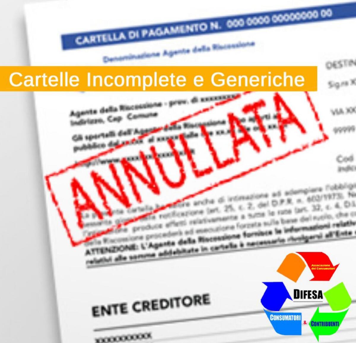 Cartelle Esattoriali che richiedono Tasse rifiuti e IMU annullate per migliaia di euro - 
