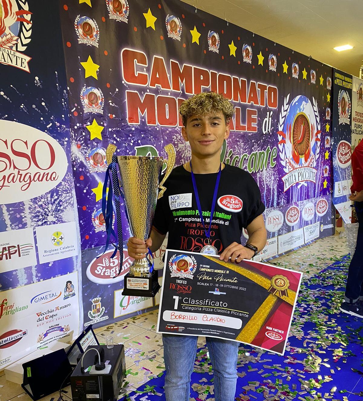 Il sannita Claudio Borrillo nuovo campione del mondo di pizza piccante - 