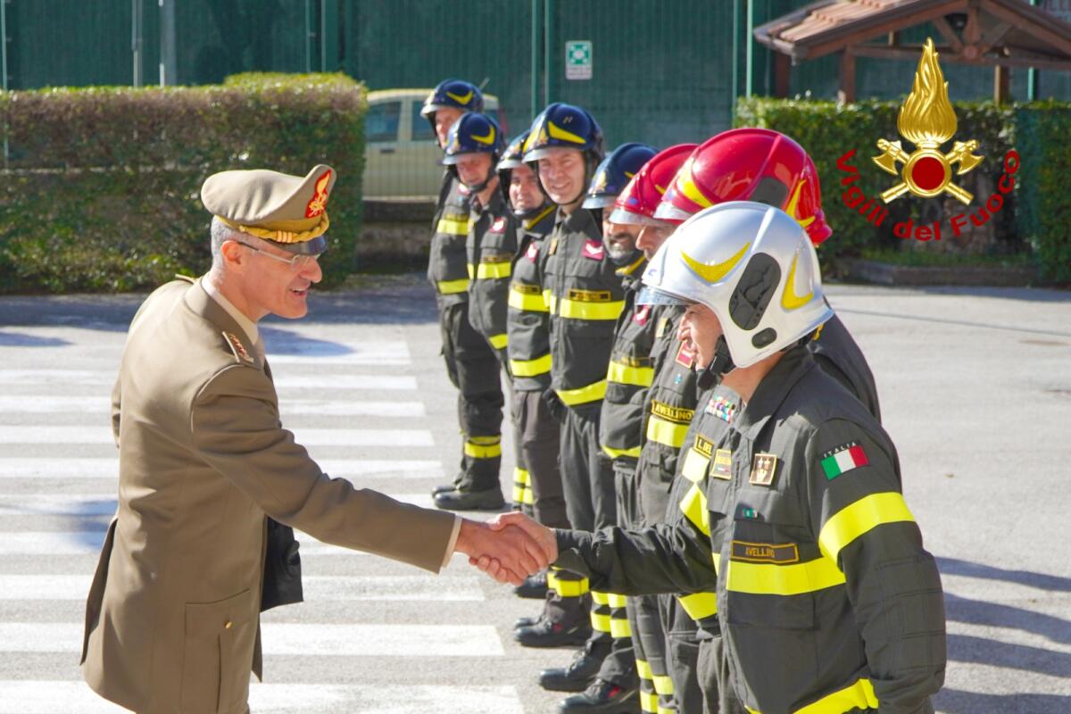 Il Comandante della Berardi in visita ai Vigili del Fuoco - 