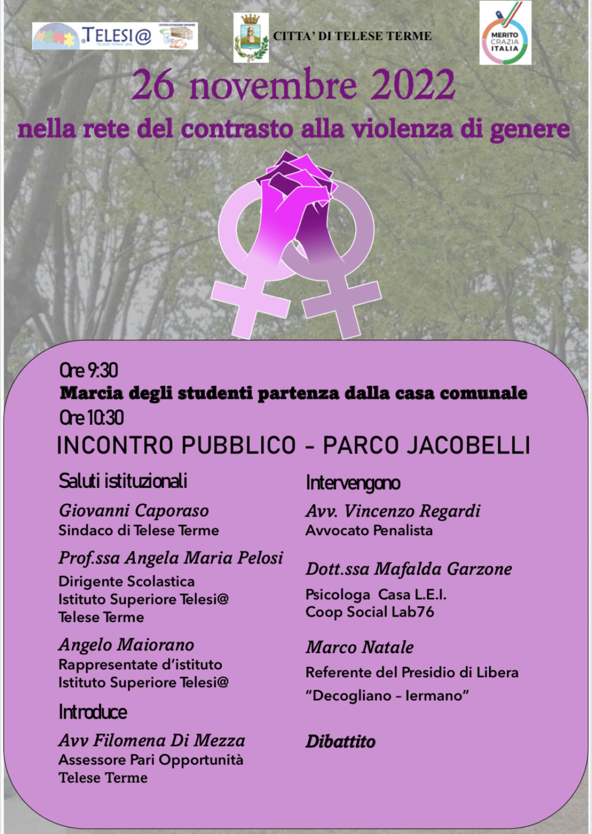 Telese Terme, in marcia contro la violenza sulle donne - 