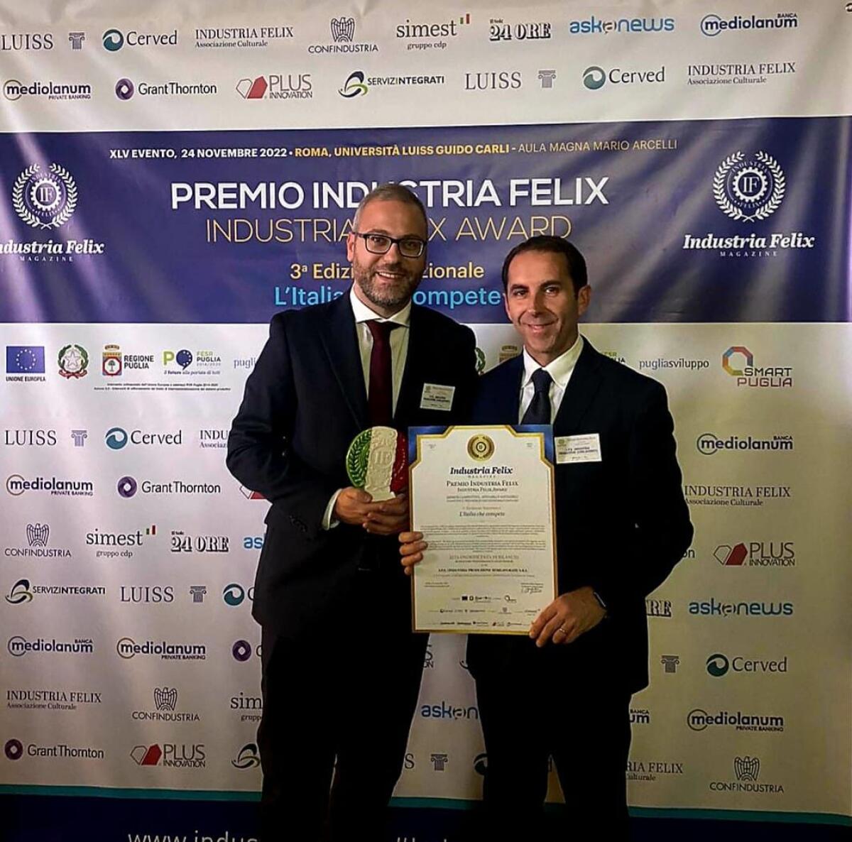 La IPS ha ottenuto l’importante riconoscimento nazionale “Industria Felix” - 