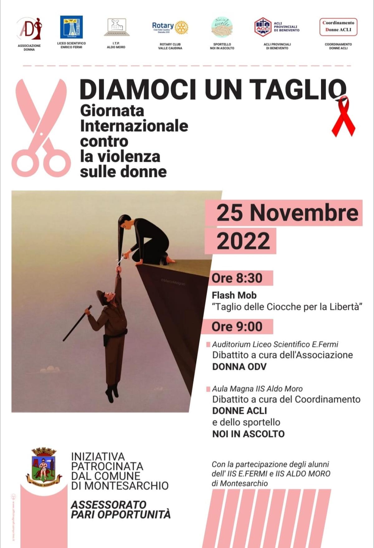 Violenza di genere: Flash mob delle studentesse e degli studenti del Fermi. - 