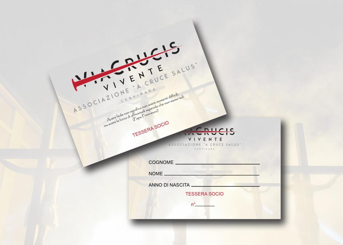  “A Cruce Salus" al via tesseramento - 