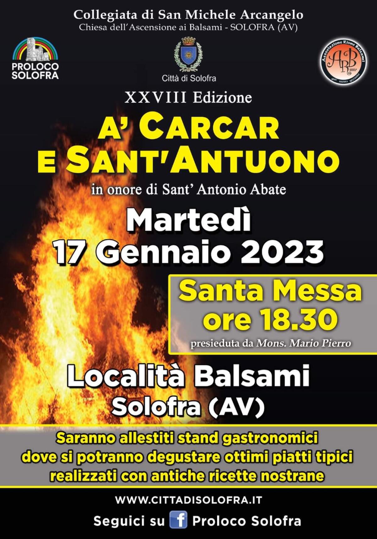 <strong><strong>A Solofra la tradizione delle Carcare di Sant'Antuono infiamma le piazze</strong></strong> - 