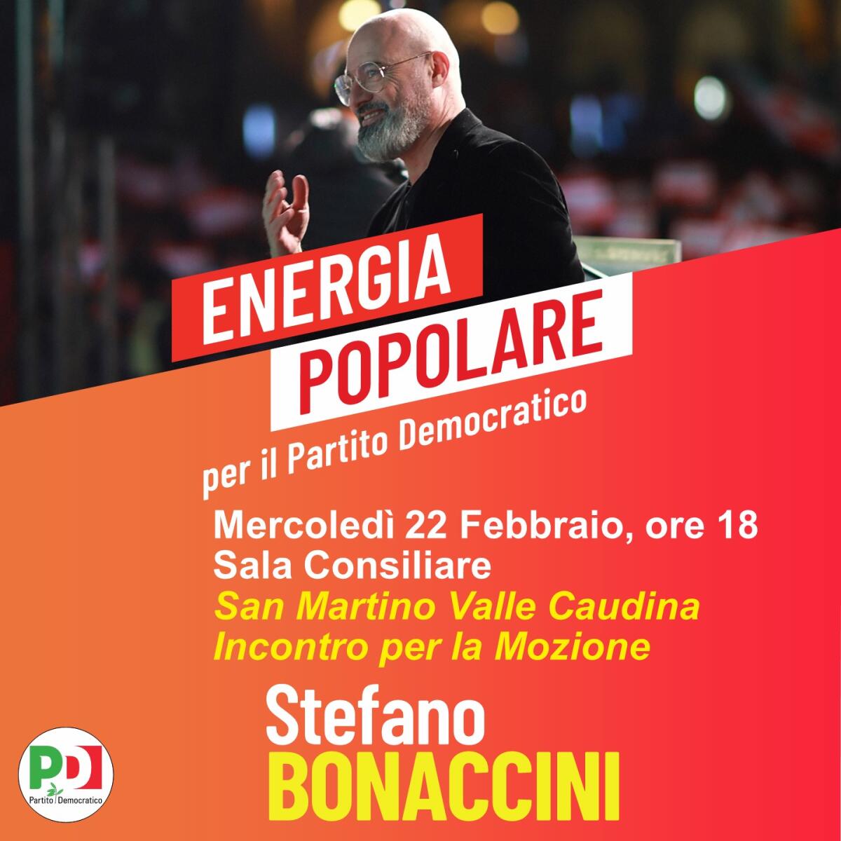 San Martino Valle caudina. Incontro per la Mozione Bonaccini - 