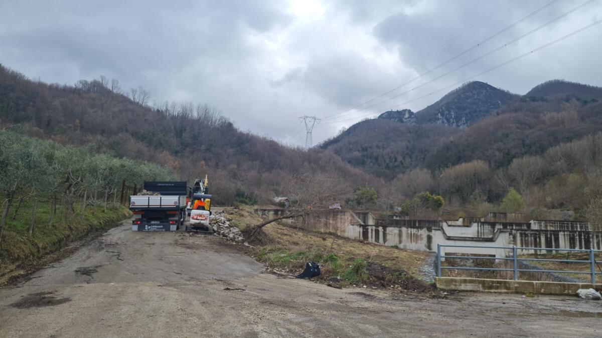 Iniziati i lavori di ripristino della strada per Mafariello - 