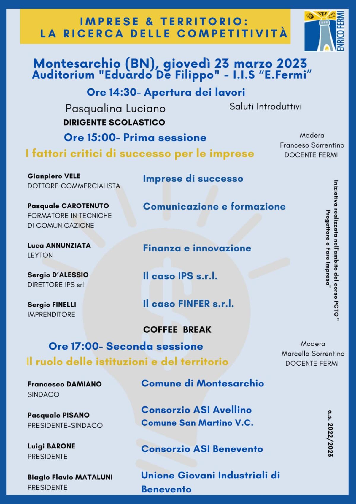 “Imprese &amp; Territorio. La ricerca delle competitività” - 
