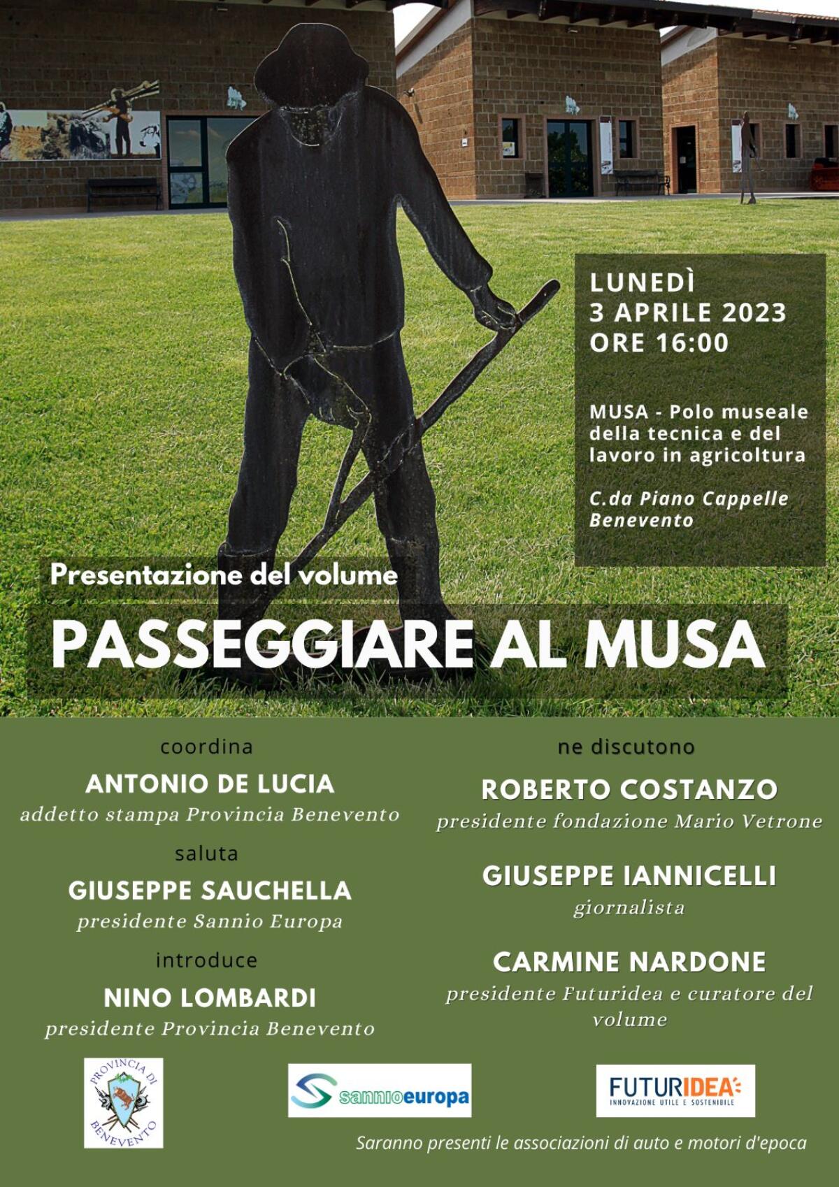 Lunedì 3 aprile presentazione del volume ‘Passeggiare al Musa' - 
