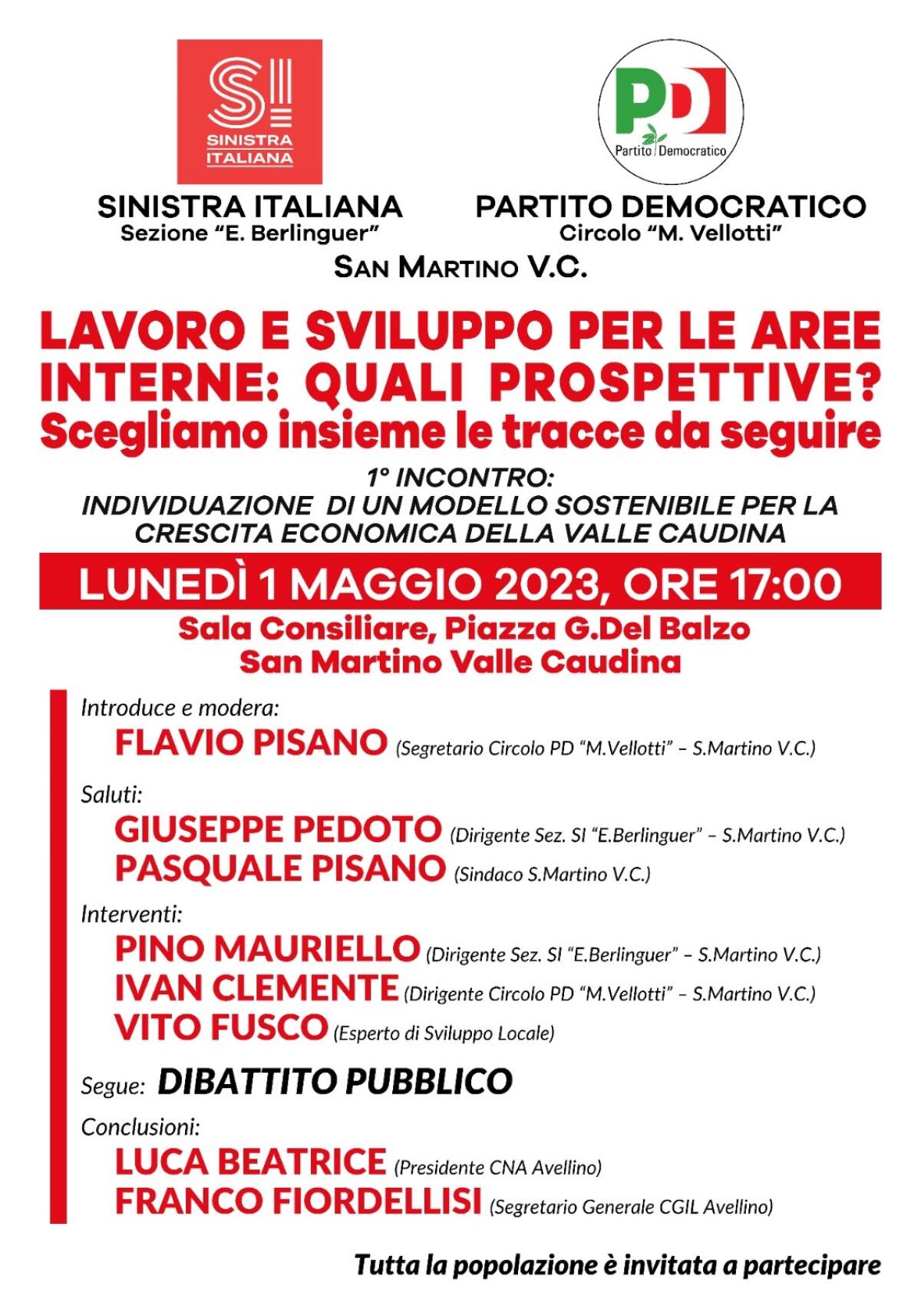 Lavoro e Sviluppo per le Aree Interne: quali prospettive? - 