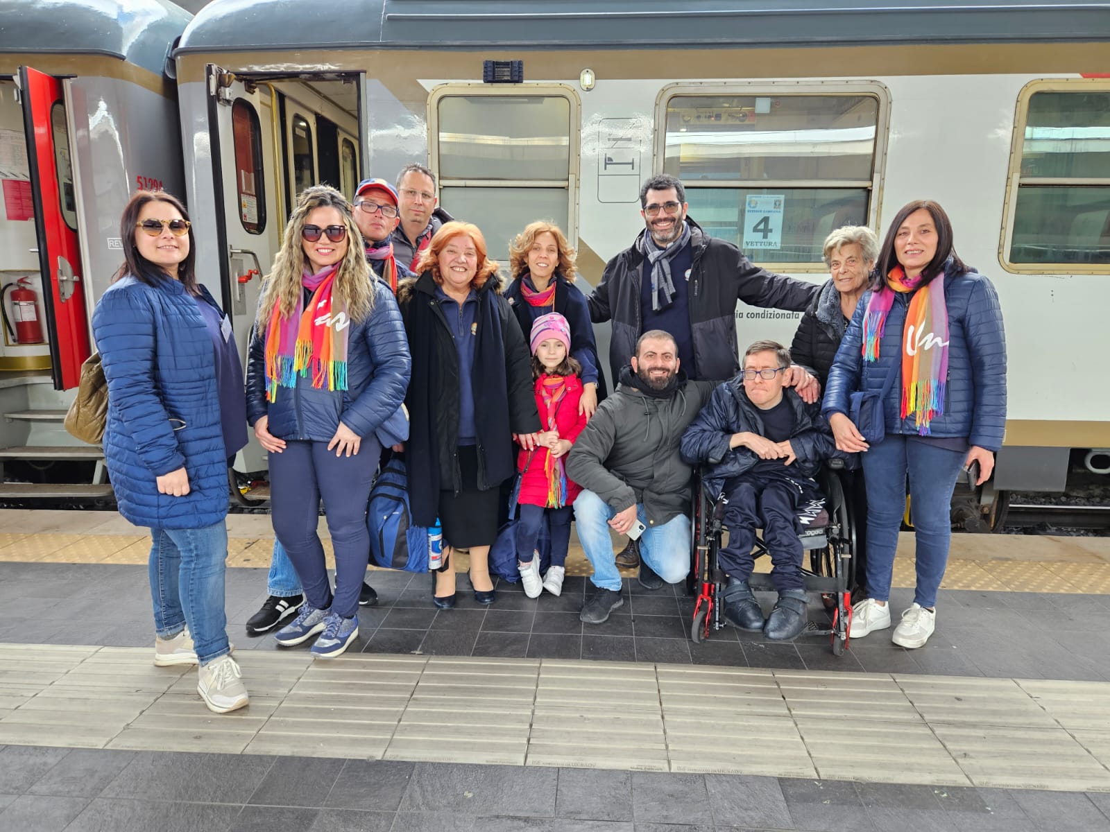 Cervinara. L'Unitalsi sul treno bianco in viaggio verso Lourdes